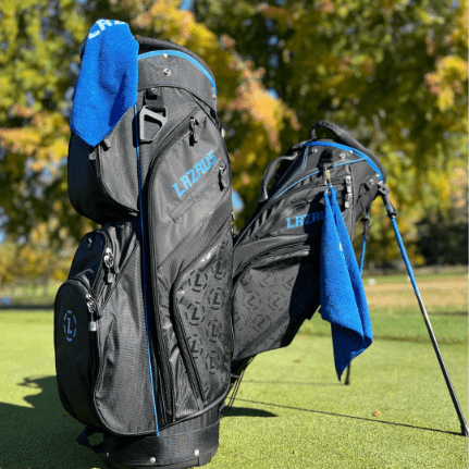 Lazrus Golf 11 pc Set - Driver, 3W, 4H, 6-PW Irons, 52° Wedge, Putter & Bag