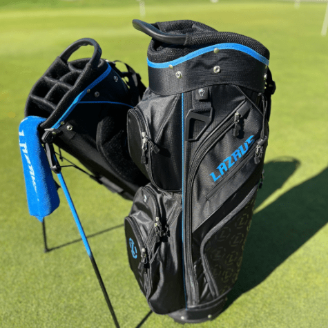 Lazrus Golf 11 pc Set - Driver, 3W, 4H, 6-PW Irons, 52° Wedge, Putter & Bag