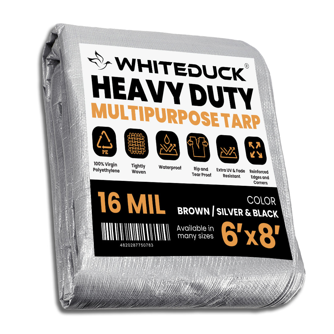 Super Heavy Duty Poly Tarp Cover Thick 16 Mil, 8 oz
