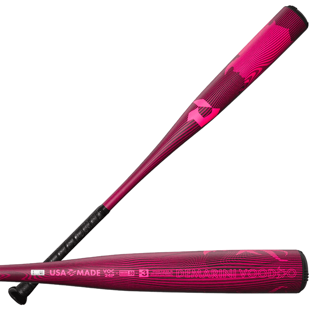 DeMarini Voodoo One Pink Limited Edition BBCOR Bat 2024 (-3) 33 Inch