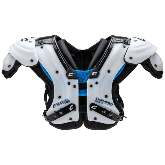 Champro Falcon all-purpose shoulder pads designed for impact protection and comfort in sports.