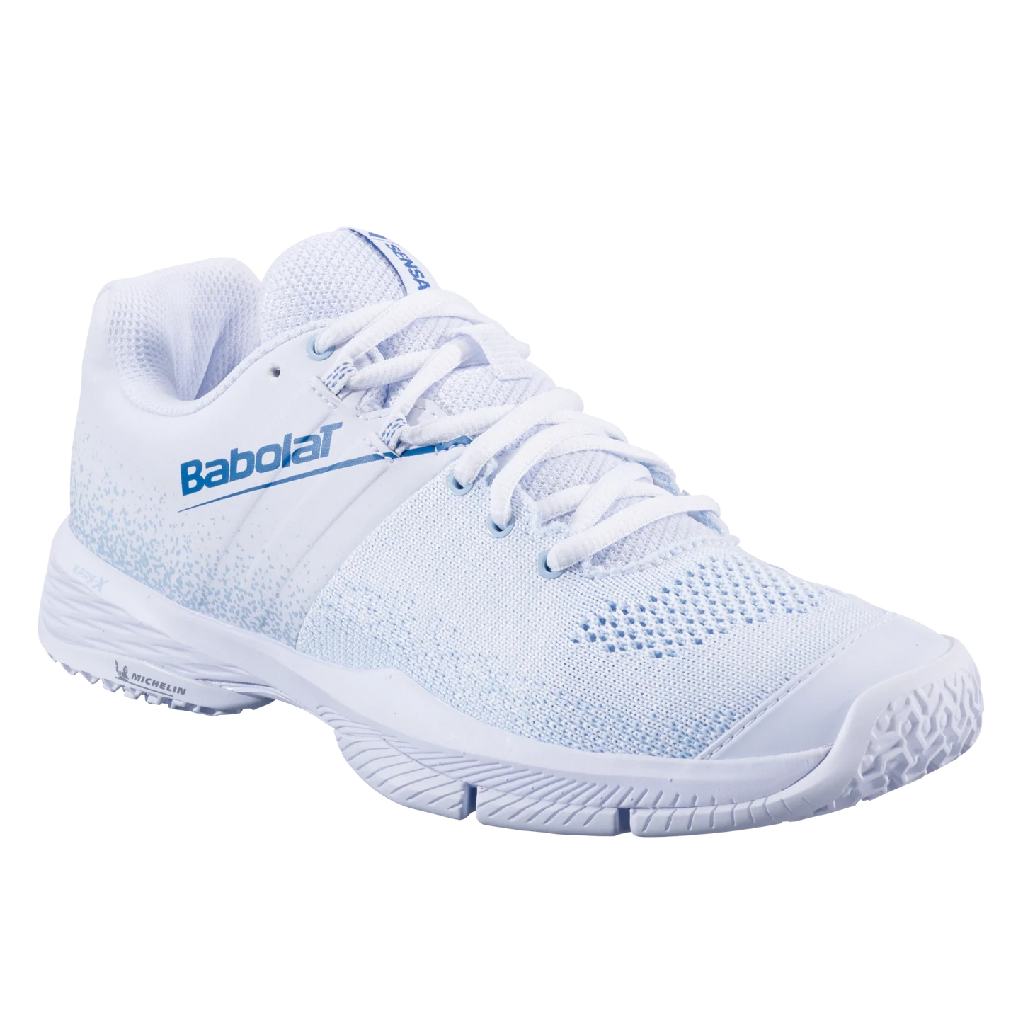 Babolat Sensa White/ Cool Blue Women Padel Shoes