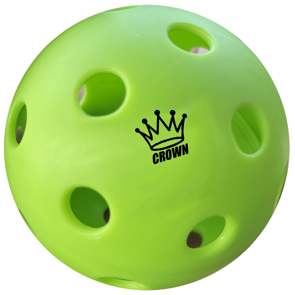CROWN PICKLEBALL - High-Performance INDOOR Pickleballs (3-PACK APPLE)