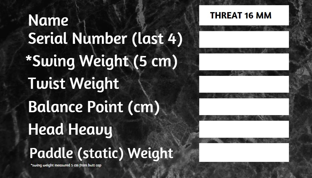 THREAT 16 SINGLES Pickleball Paddle – Power, Spin & Control