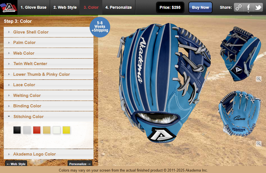 Custom Mitt - Prodigy Baseball Glove Akadema Premium Custom Glove