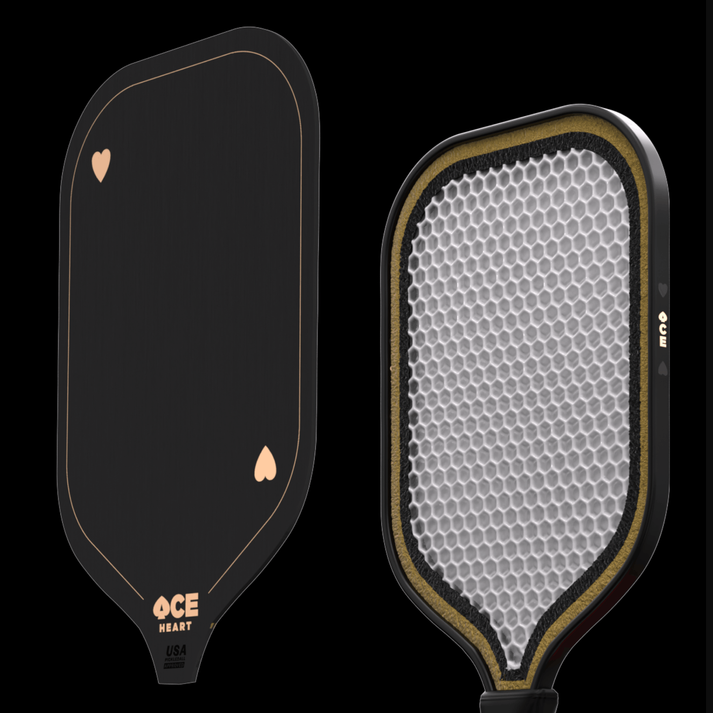 ACE Heart Pickleball Paddle – Premium Control & Power Graphite Paddle