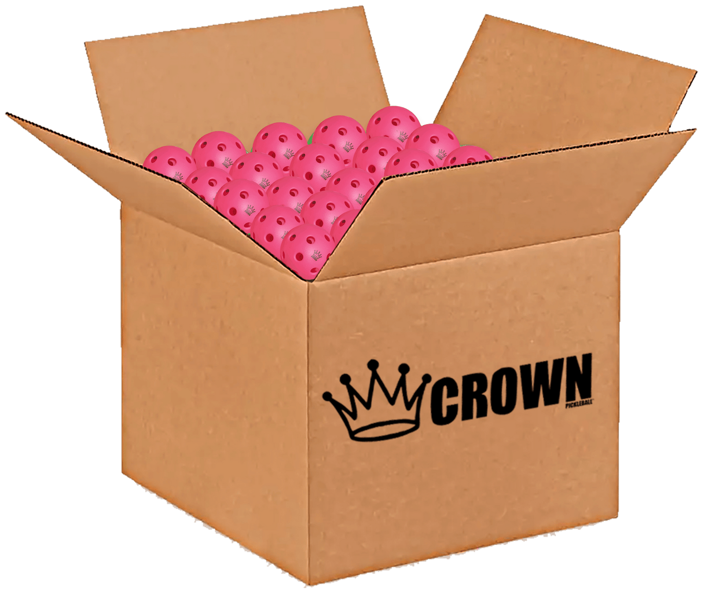 CROWN PICKLEBALL - High-Performance INDOOR Pickleballs (100-PACK DRAGONFRUIT)