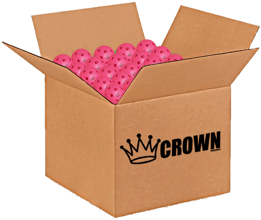CROWN PICKLEBALL - High-Performance INDOOR Pickleballs (100-PACK DRAGONFRUIT)