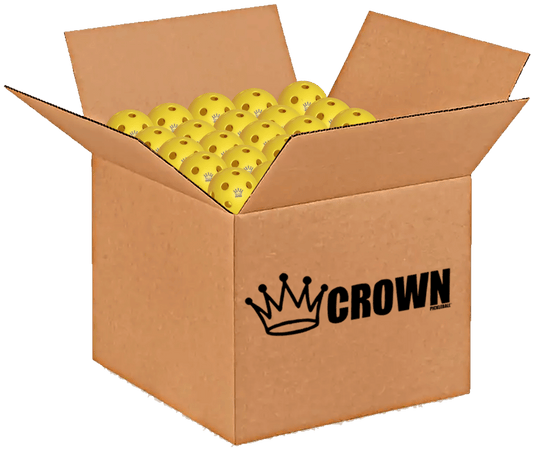 CROWN PICKLEBALL - High-Performance INDOOR Pickleballs (100-PACK LEMON)