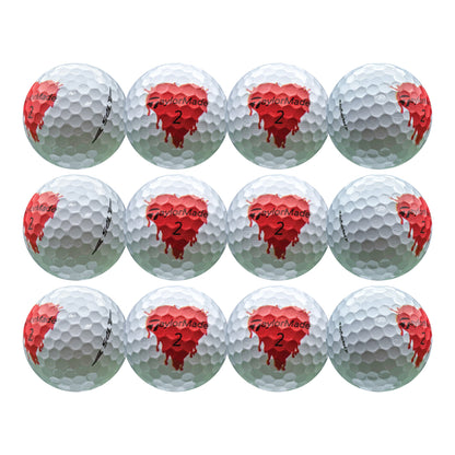 Refurbished TaylorMade TP5 Bleeding Hearts Golf Balls