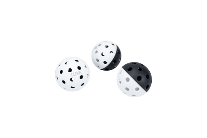 Black & White Pickleballs - Pack of 3