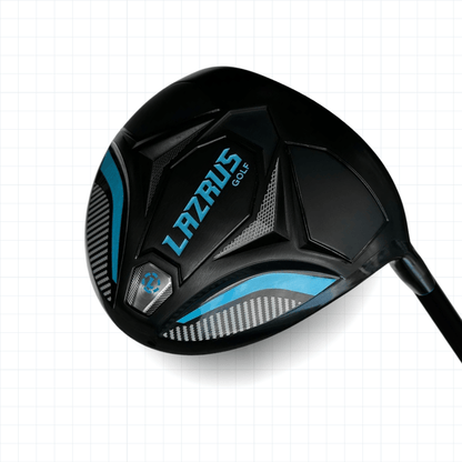 Lazrus Golf 11 pc Set - Driver, 3W, 4H, 6-PW Irons, 52° Wedge, Putter & Bag