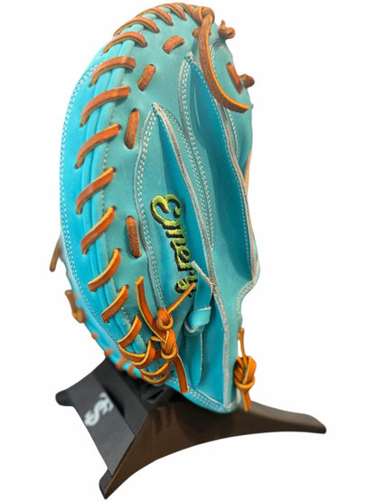 Emery Summit Series 34” Catcher’s Mitt Turquoise Tan Leather Baseball Glove New