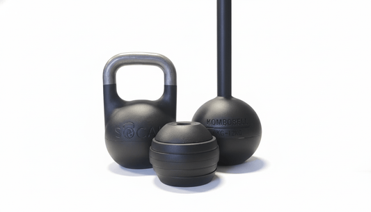 6–12 kg (13–26 lb) Adjustable Mace/Kettlebell System – Powder-Coated Cast-Iron – Black | SoCal Kettlebellz