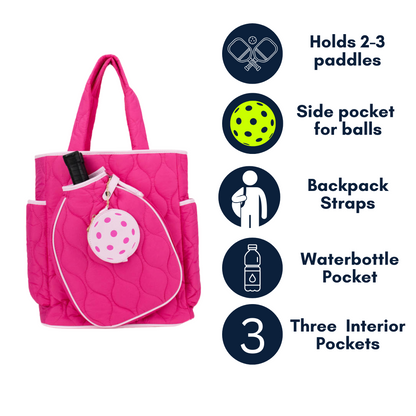 Fifth Ave Pickleball Convertible Tote Bag/Backpack