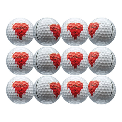 Refurbished Titleist Pro V1 Bleeding Hearts Golf Balls