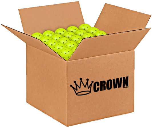 CROWN PICKLEBALL - High-Performance OUTDOOR Pickleballs (100-PACK LIME)
