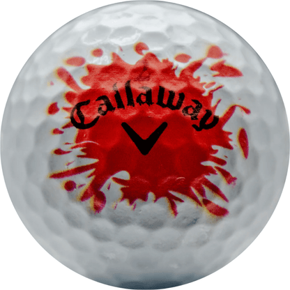 Refurbished Callaway Chrome Soft Blood Splatter Golf Balls