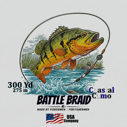 COASTAL CAMO 300YRD SPOOL 8x PE