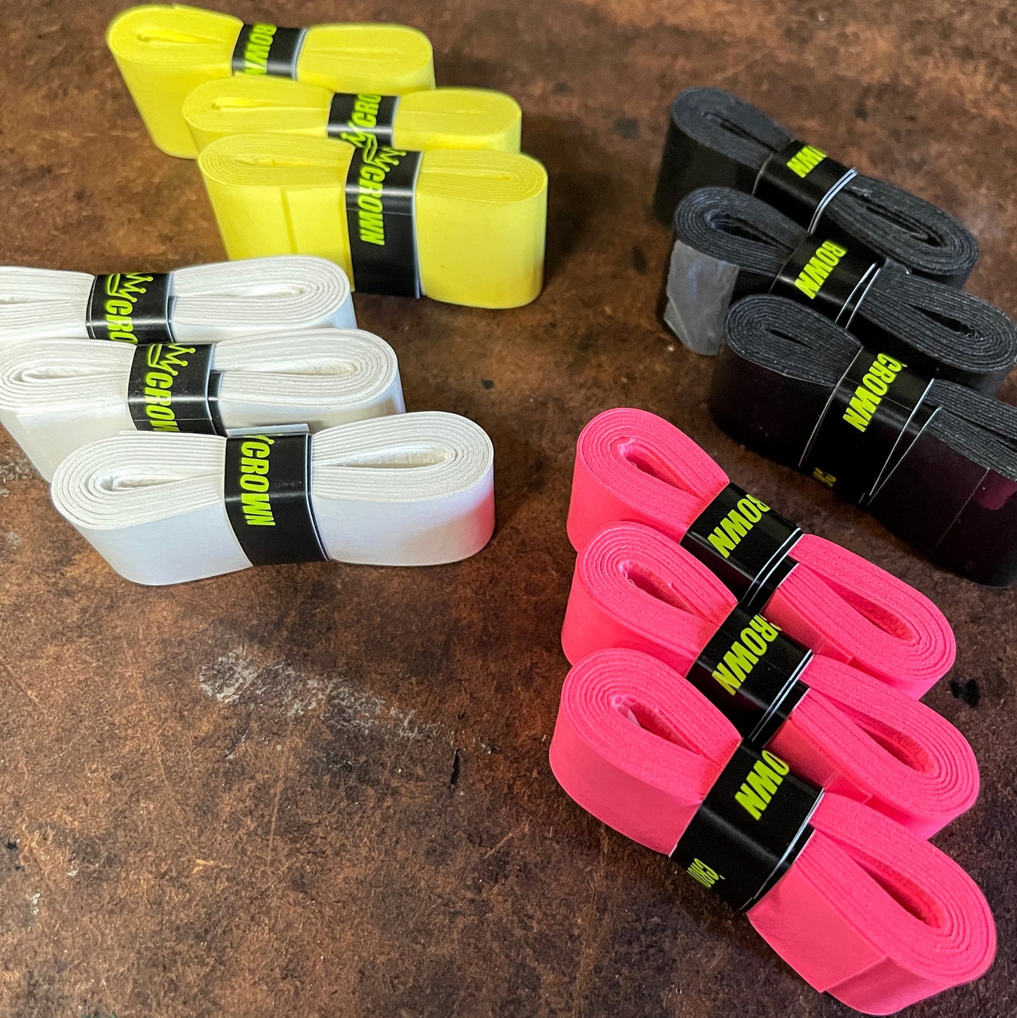 CROWN PICKLEBALL - Pickleball Paddle Overgrips (9-PACK WHITE)