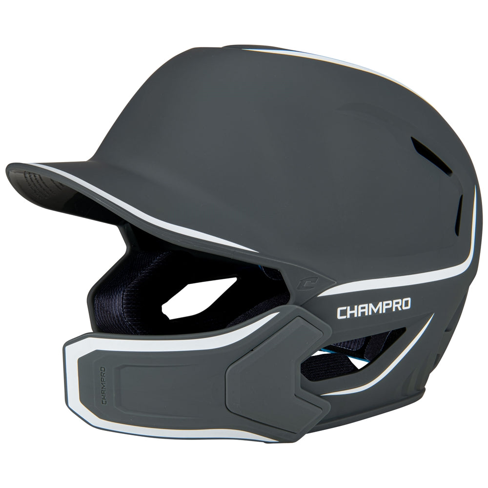 Champro HXE MATTE BATTING HELMET W/JAW GUARD