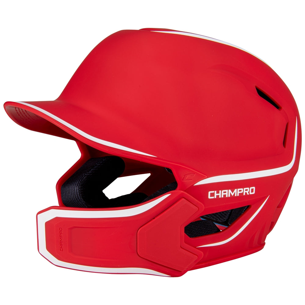 Champro HXE MATTE BATTING HELMET W/JAW GUARD