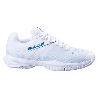 Babolat Sensa White/ Cool Blue Women Padel Shoes