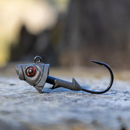 Reaction Tackle 97% Pure Tungsten Swimbait Jig with Realistic Fish Head- 5-PACK - New