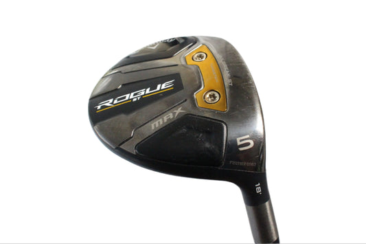 Pre-Owned Callaway Rogue ST: 5 Fairway Wood (18.0) W/ Tense White AV 75 S (Stiff) (42 Inch) Shaft (Above Average)