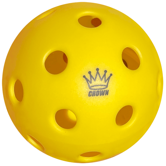 CROWN PICKLEBALL - High-Performance INDOOR Pickleballs (3-PACK LEMON)