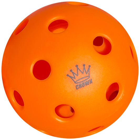 CROWN PICKLEBALL - High-Performance INDOOR Pickleballs (3-PACK TANGERINE)