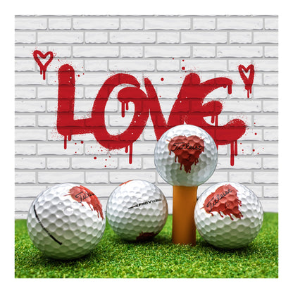 Refurbished Titleist Pro V1x Bleeding Heart Golf Balls