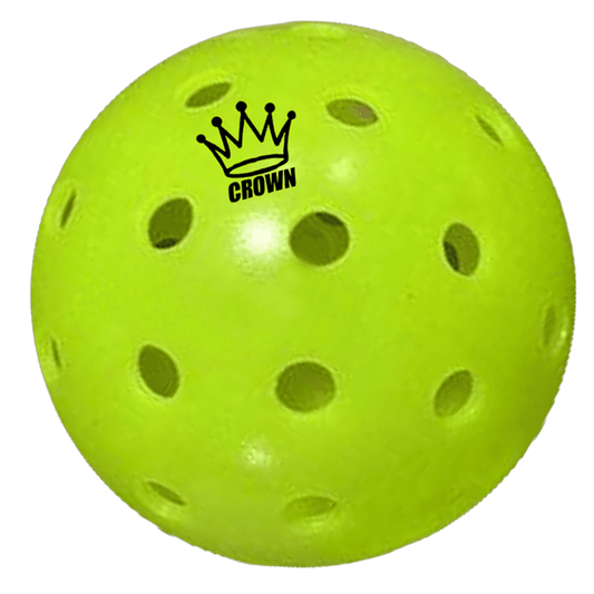 CROWN PICKLEBALL - High-Performance OUTDOOR Pickleballs (3-PACK LIME)