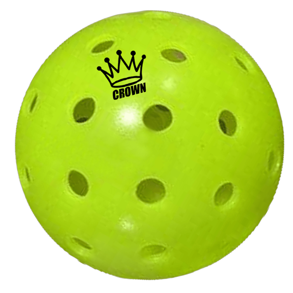 CROWN PICKLEBALL - High-Performance OUTDOOR Pickleballs (100-PACK LIME)