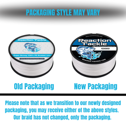Reaction Tackle Braided Fishing Line - Hi-Vis Yellow
