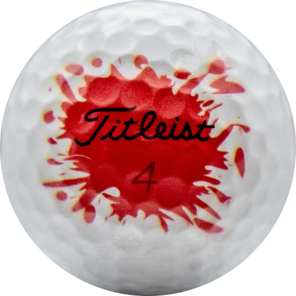 Refurbished Titleist Pro V1x Blood Splatter Golf Balls