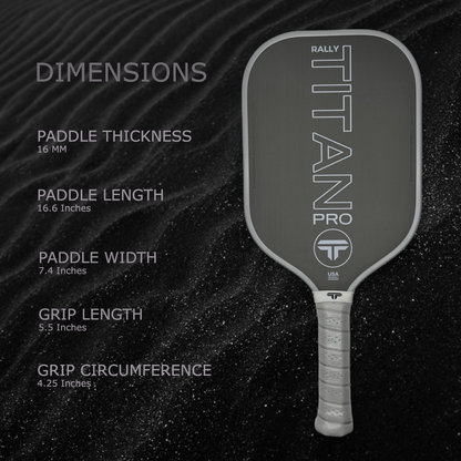 Titan Pro 16MM | Thermoformed Unibody Construction | Foam Injected Walls | T700 Titan Carbon Friction Surface | Grey