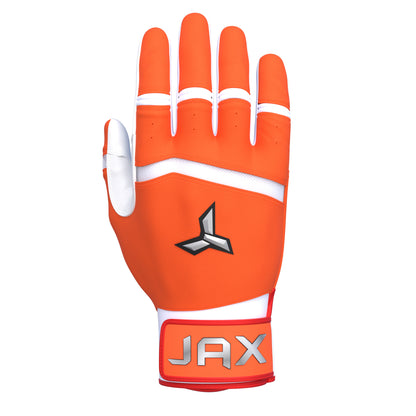 On-Deck Orange Baseball & Softball Batting Gloves | Pro Cuff