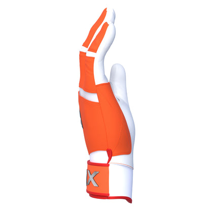On-Deck Orange Baseball & Softball Batting Gloves | Pro Cuff