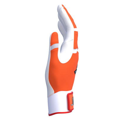 On-Deck Orange Baseball & Softball Batting Gloves | Pro Cuff