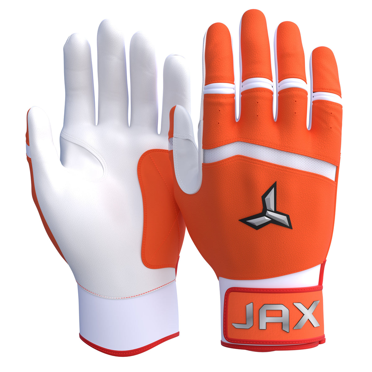 On-Deck Orange Baseball & Softball Batting Gloves | Pro Cuff