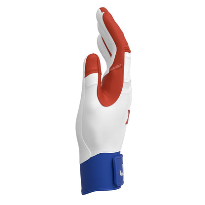 USA Pop Baseball & Softball Batting Gloves | Pro Cuff (w/ Carrying Zip Bag)