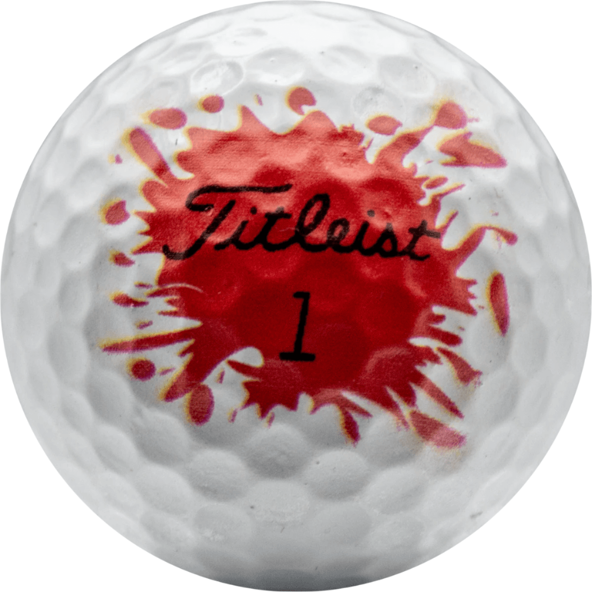 Refurbished Titleist Pro V1 Blood Splatter Golf Balls