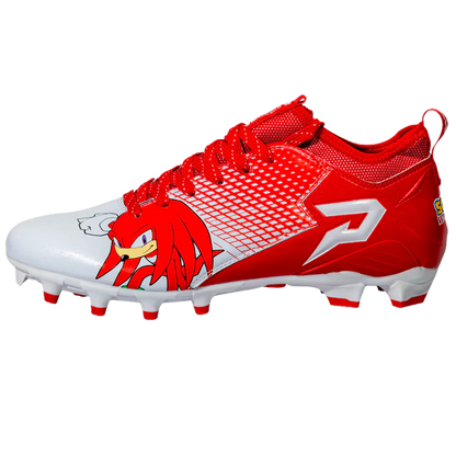 Knuckles the Echidna Football Cleats - by Phenom Elite
