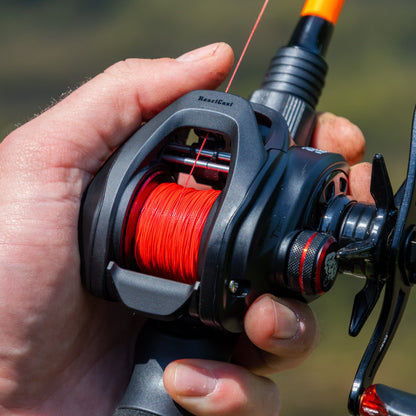 Reaction Tackle X8 Braided Fishing Line - NO FADE Red 8 Strand - NEW