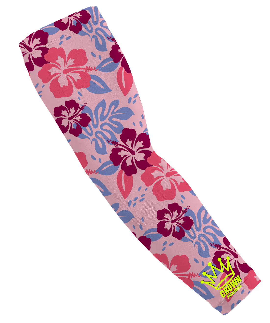 CROWN PICKLEBALL - SLEEVE - BUBBLE GUM TROPICS (Pink/Maroon)