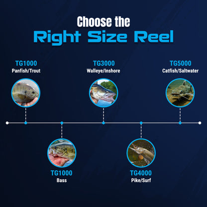 Reaction Tackle High-Performance Fishing Reels- Spinning Reel Series - NEW