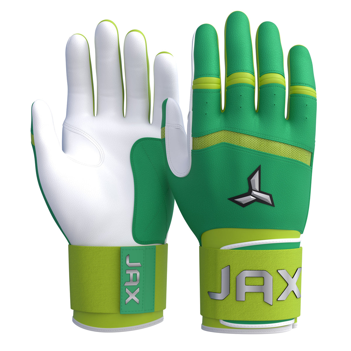 Green Apple Smash Baseball & Softball Batting Gloves | Strap Cuff