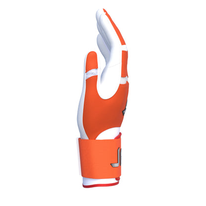 On-Deck Orange Baseball & Softball Batting Gloves | Strap Cuff