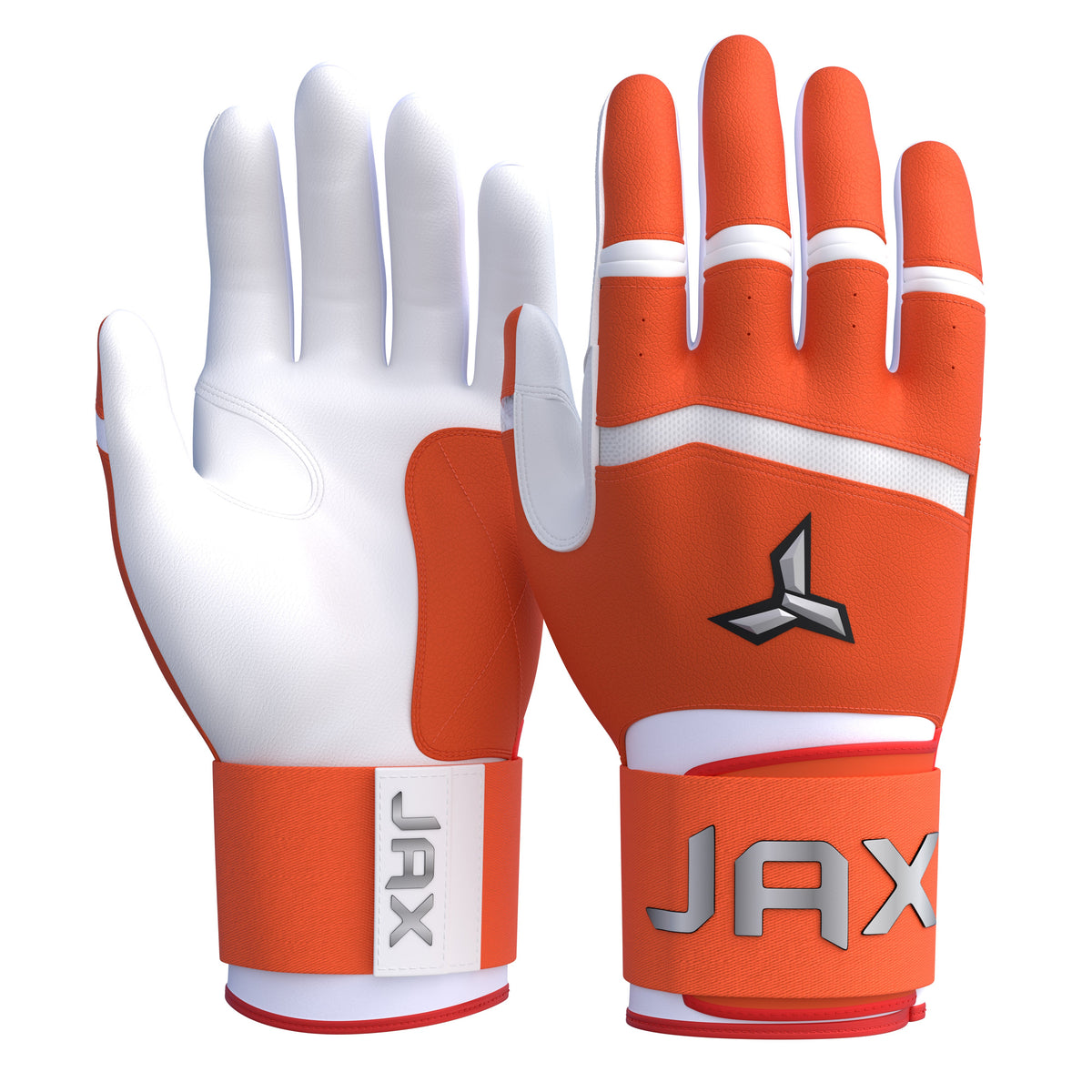 On-Deck Orange Baseball & Softball Batting Gloves | Strap Cuff